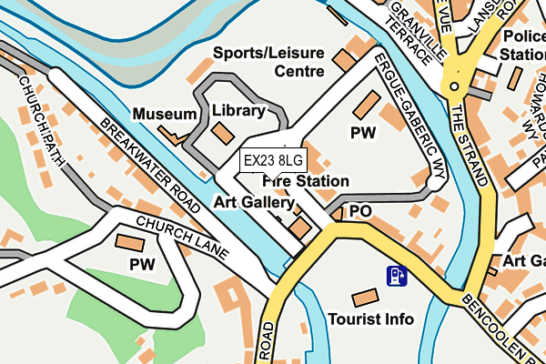 EX23 8LG map - OS OpenMap – Local (Ordnance Survey)