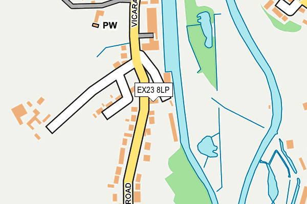 EX23 8LP map - OS OpenMap – Local (Ordnance Survey)