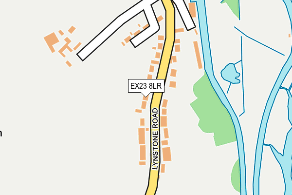 EX23 8LR map - OS OpenMap – Local (Ordnance Survey)
