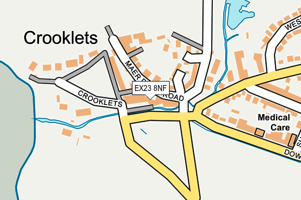 EX23 8NF map - OS OpenMap – Local (Ordnance Survey)