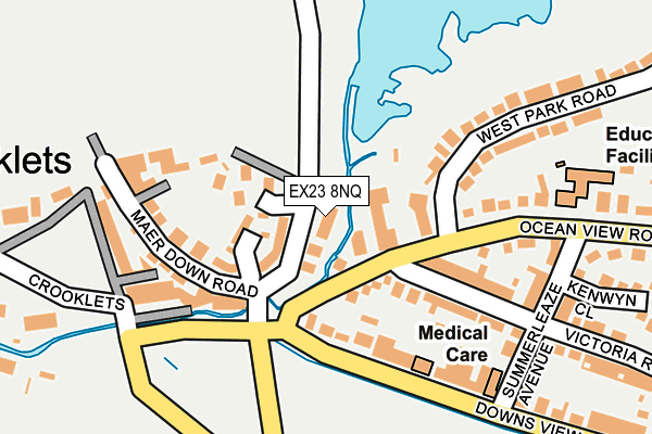 EX23 8NQ map - OS OpenMap – Local (Ordnance Survey)