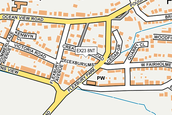 EX23 8NT map - OS OpenMap – Local (Ordnance Survey)