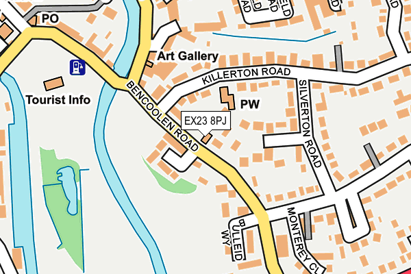 EX23 8PJ map - OS OpenMap – Local (Ordnance Survey)