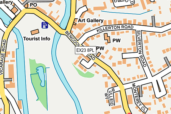 EX23 8PL map - OS OpenMap – Local (Ordnance Survey)