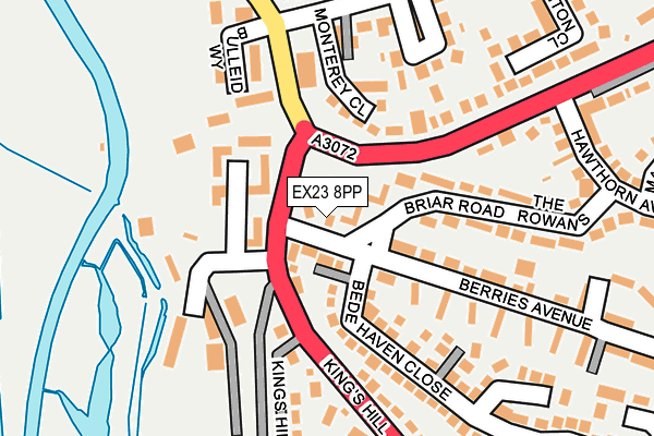EX23 8PP map - OS OpenMap – Local (Ordnance Survey)