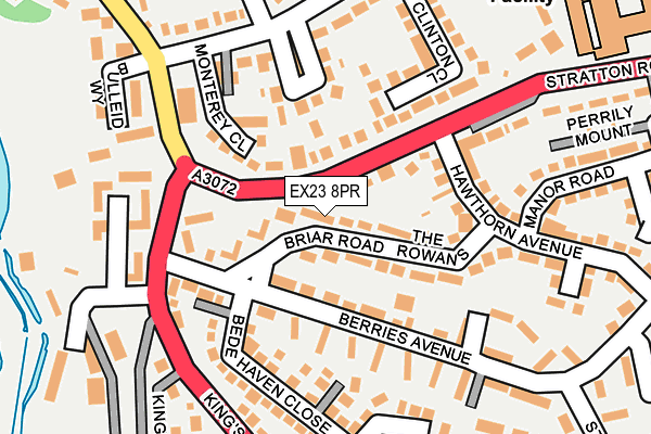 EX23 8PR map - OS OpenMap – Local (Ordnance Survey)