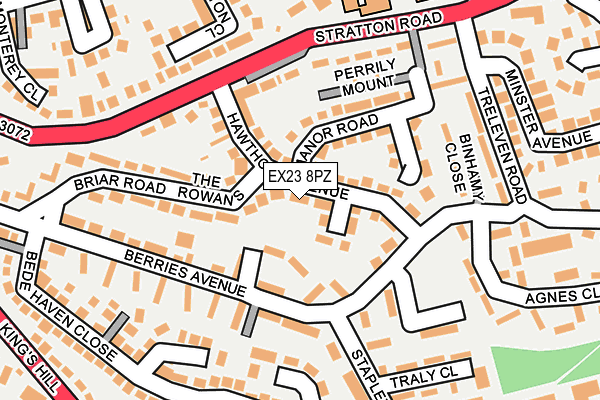 EX23 8PZ map - OS OpenMap – Local (Ordnance Survey)