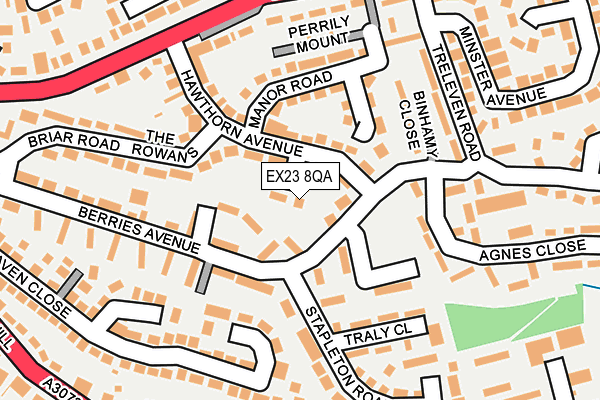 EX23 8QA map - OS OpenMap – Local (Ordnance Survey)