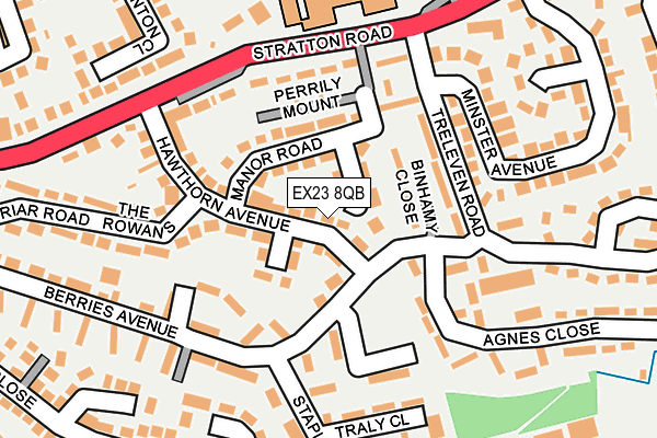 EX23 8QB map - OS OpenMap – Local (Ordnance Survey)