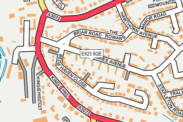 EX23 8QE map - OS OpenMap – Local (Ordnance Survey)