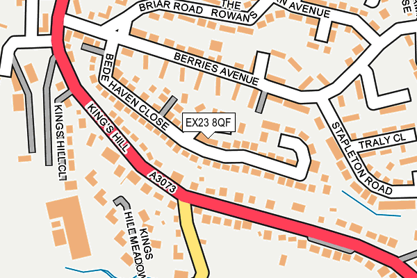 EX23 8QF map - OS OpenMap – Local (Ordnance Survey)