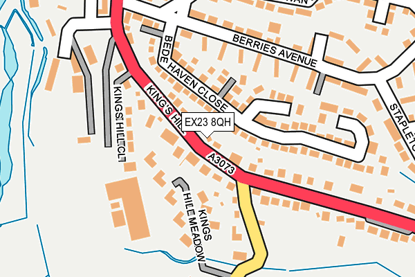 EX23 8QH map - OS OpenMap – Local (Ordnance Survey)