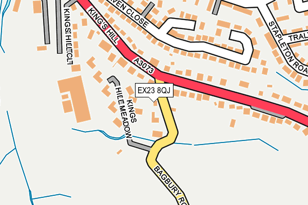 EX23 8QJ map - OS OpenMap – Local (Ordnance Survey)