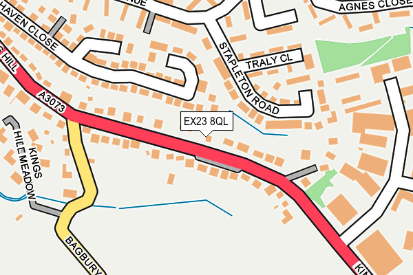 EX23 8QL map - OS OpenMap – Local (Ordnance Survey)