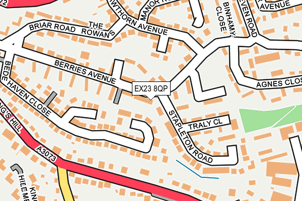 EX23 8QP map - OS OpenMap – Local (Ordnance Survey)