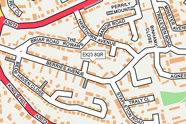EX23 8QR map - OS OpenMap – Local (Ordnance Survey)