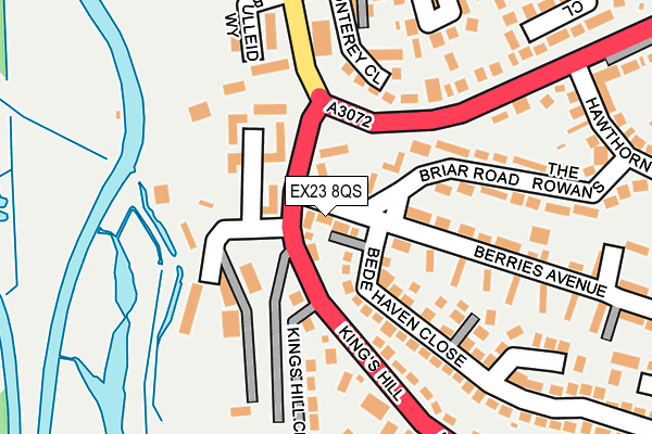 EX23 8QS map - OS OpenMap – Local (Ordnance Survey)