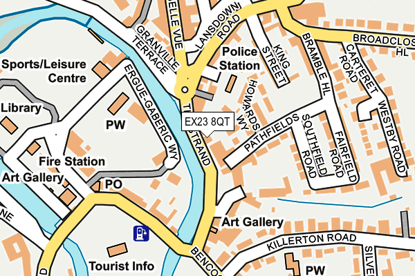 EX23 8QT map - OS OpenMap – Local (Ordnance Survey)