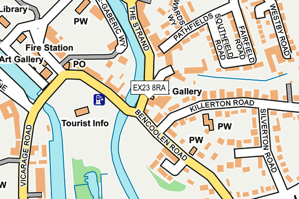 EX23 8RA map - OS OpenMap – Local (Ordnance Survey)
