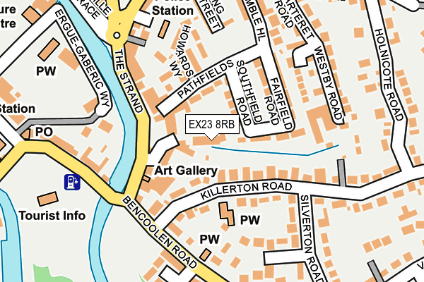 EX23 8RB map - OS OpenMap – Local (Ordnance Survey)