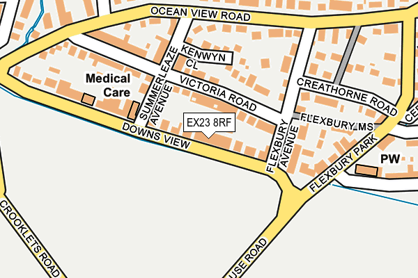 EX23 8RF map - OS OpenMap – Local (Ordnance Survey)