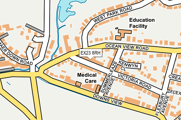 EX23 8RH map - OS OpenMap – Local (Ordnance Survey)