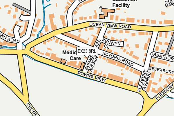 EX23 8RL map - OS OpenMap – Local (Ordnance Survey)