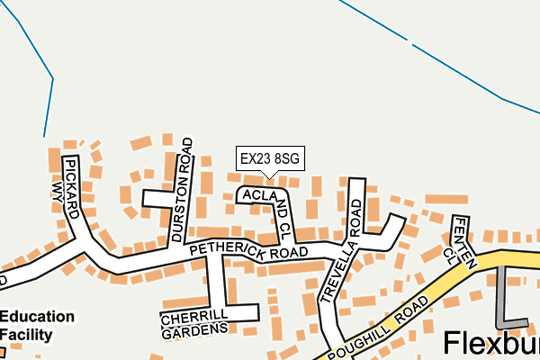 EX23 8SG map - OS OpenMap – Local (Ordnance Survey)
