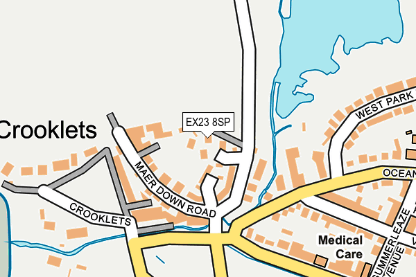 EX23 8SP map - OS OpenMap – Local (Ordnance Survey)