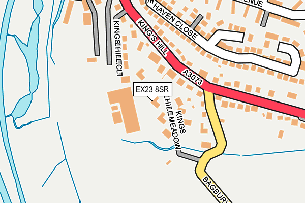 EX23 8SR map - OS OpenMap – Local (Ordnance Survey)