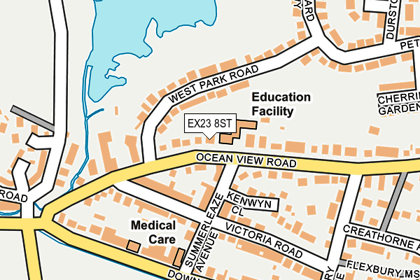 EX23 8ST map - OS OpenMap – Local (Ordnance Survey)