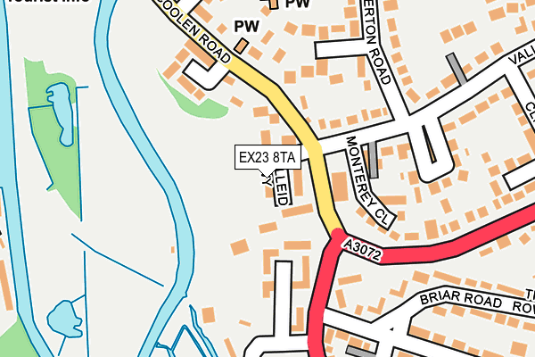 EX23 8TA map - OS OpenMap – Local (Ordnance Survey)