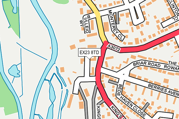 EX23 8TD map - OS OpenMap – Local (Ordnance Survey)