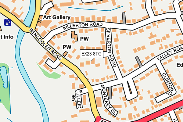 EX23 8TG map - OS OpenMap – Local (Ordnance Survey)