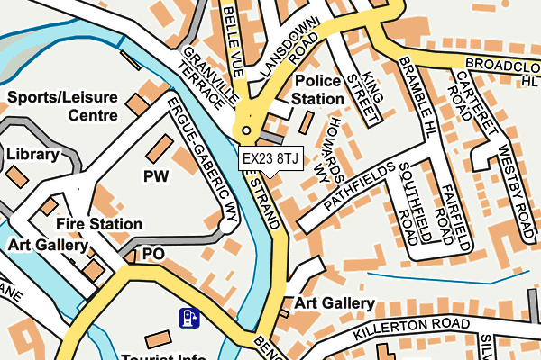 EX23 8TJ map - OS OpenMap – Local (Ordnance Survey)