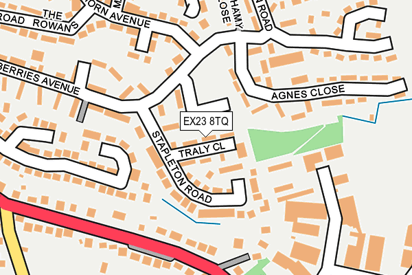 EX23 8TQ map - OS OpenMap – Local (Ordnance Survey)