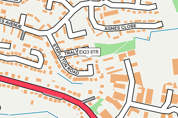 EX23 8TR map - OS OpenMap – Local (Ordnance Survey)