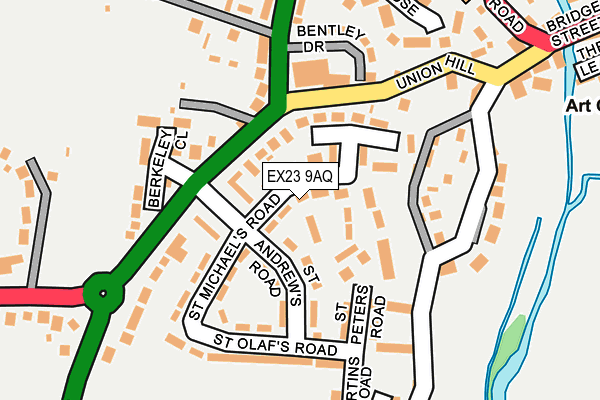 EX23 9AQ map - OS OpenMap – Local (Ordnance Survey)