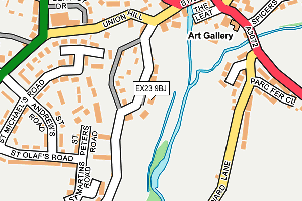 EX23 9BJ map - OS OpenMap – Local (Ordnance Survey)