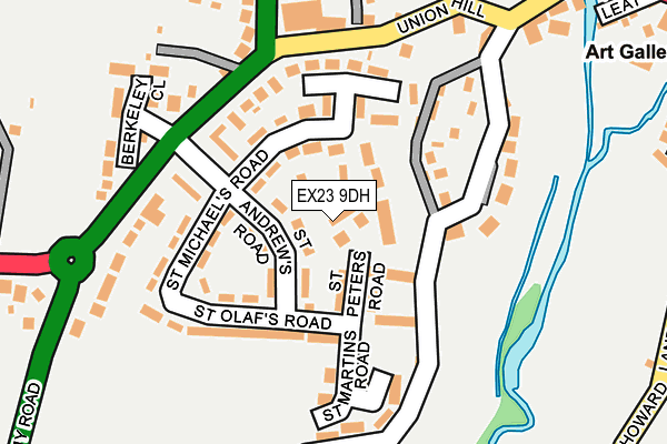 EX23 9DH map - OS OpenMap – Local (Ordnance Survey)