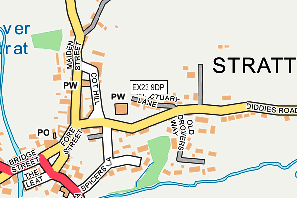 EX23 9DP map - OS OpenMap – Local (Ordnance Survey)