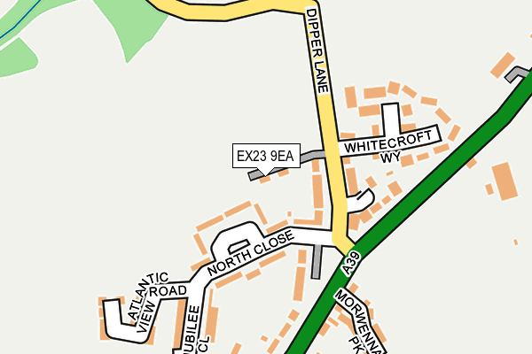 EX23 9EA map - OS OpenMap – Local (Ordnance Survey)
