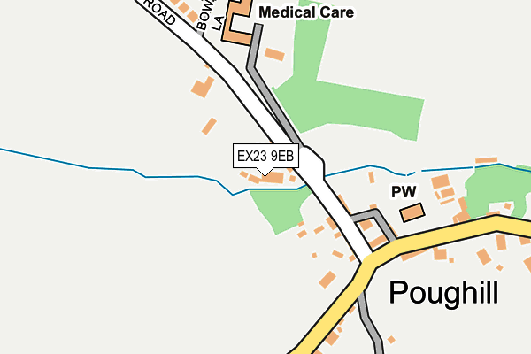 EX23 9EB map - OS OpenMap – Local (Ordnance Survey)