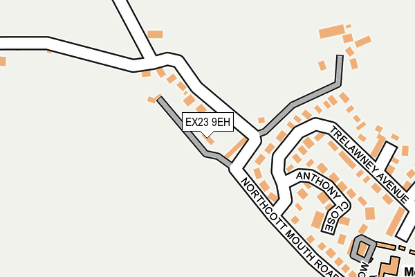 EX23 9EH map - OS OpenMap – Local (Ordnance Survey)