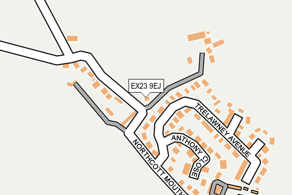 EX23 9EJ map - OS OpenMap – Local (Ordnance Survey)