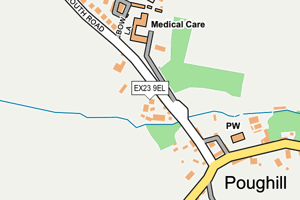 EX23 9EL map - OS OpenMap – Local (Ordnance Survey)