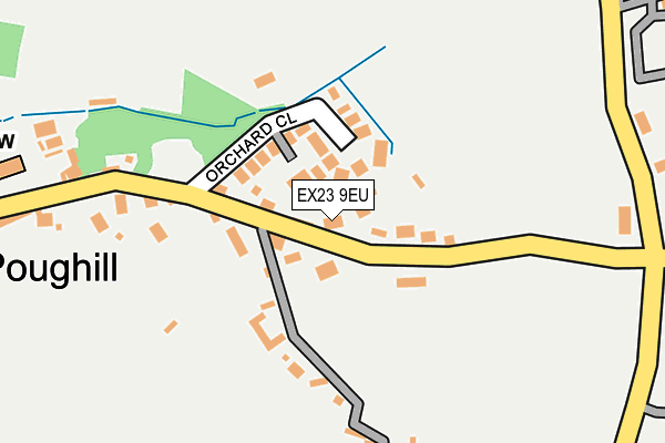EX23 9EU map - OS OpenMap – Local (Ordnance Survey)