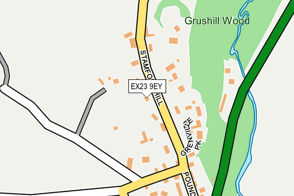 EX23 9EY map - OS OpenMap – Local (Ordnance Survey)