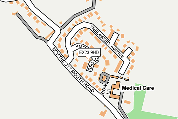 EX23 9HD map - OS OpenMap – Local (Ordnance Survey)