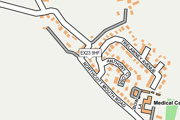 EX23 9HF map - OS OpenMap – Local (Ordnance Survey)